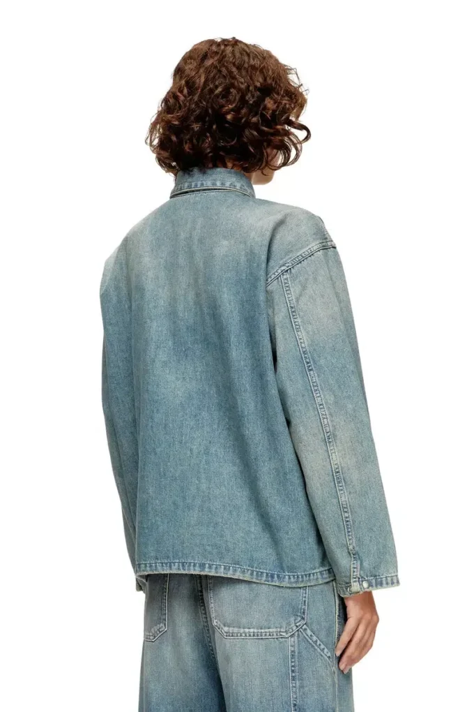 de-priss Henley üst, işlevsel tarzda denim