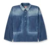 de-priss Kontrast efektli denim Henley üst