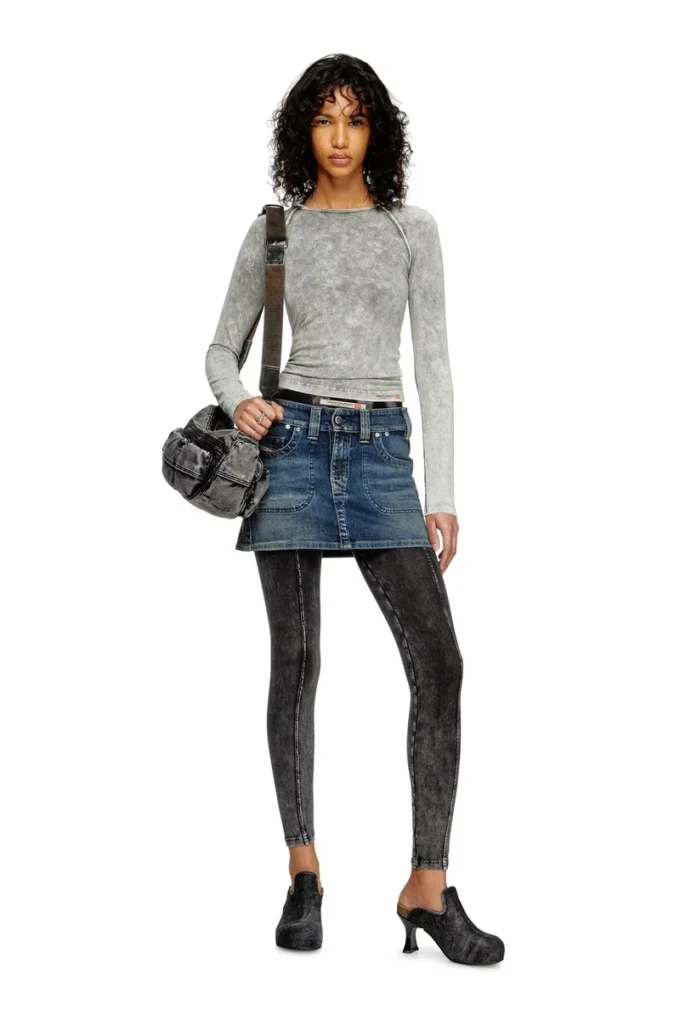 de-rago-re Rehab denim mini etek