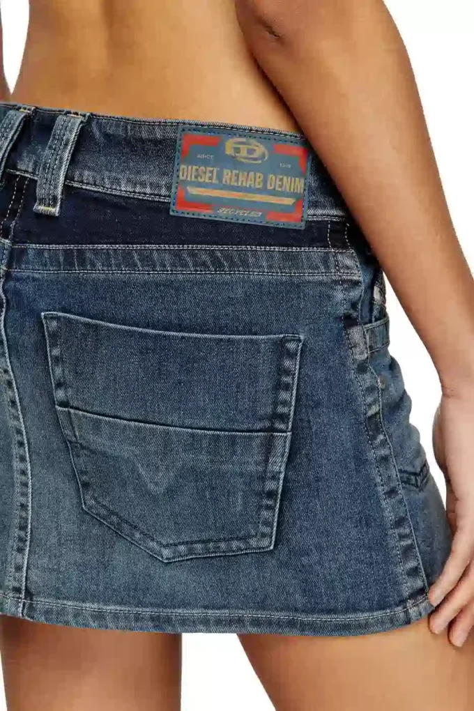 de-rago-re Rehab denim mini etek