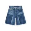 de-sire-short Kontrast efektli denim şort