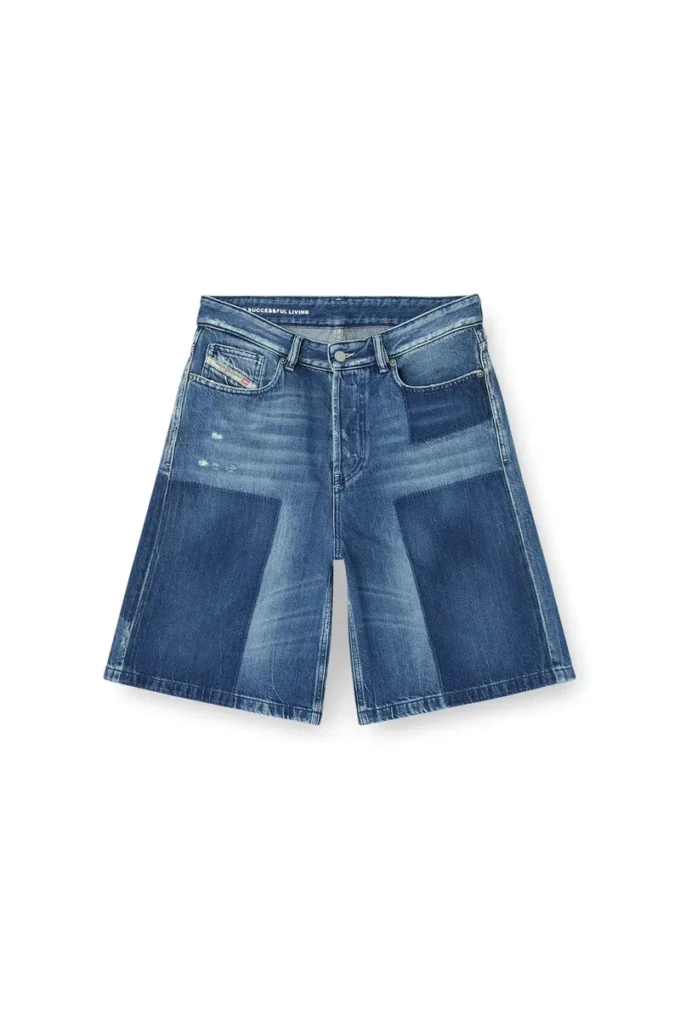 de-sire-short Kontrast efektli denim şort