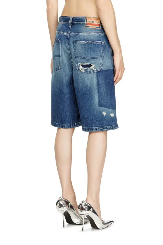 de-sire-short Kontrast efektli denim şort