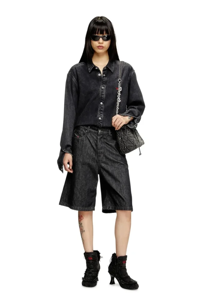 de-sire-short Yıkamalı denim şort
