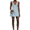 de-sweeney-s1 Kristalli houndstooth denim kısa elbise de-sweeney-s1 Kristalli houndstooth denim kısa elbise