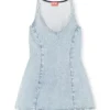 de-sweeney-s1 Kristalli houndstooth denim kısa elbise de-sweeney-s1 Kristalli houndstooth denim kısa elbise