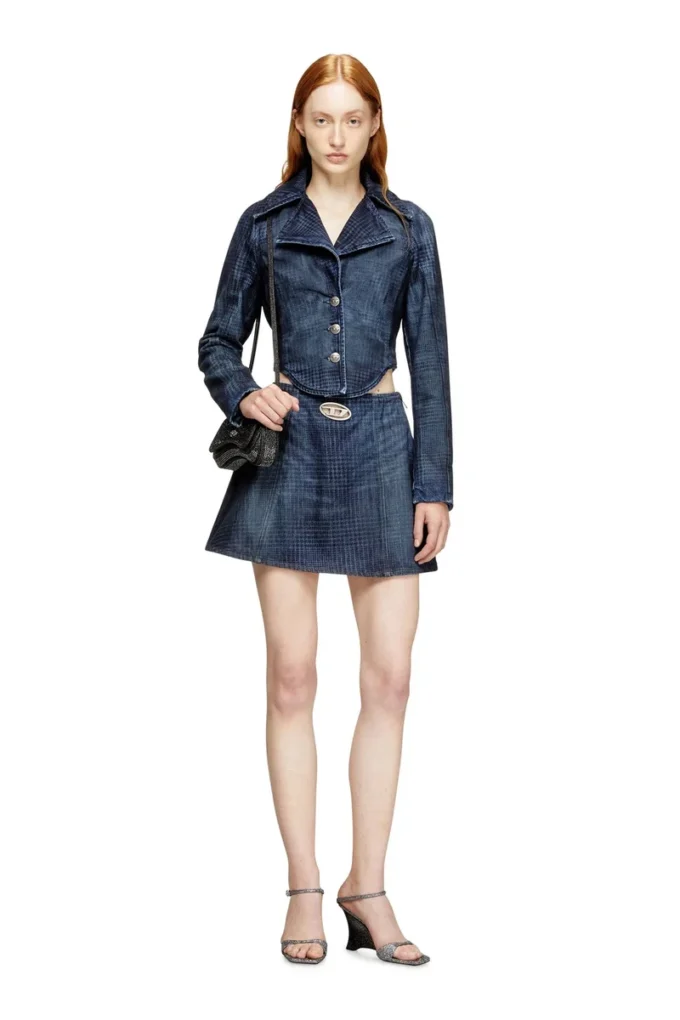de-sweny-s1 Prens of Wales denim mini etek