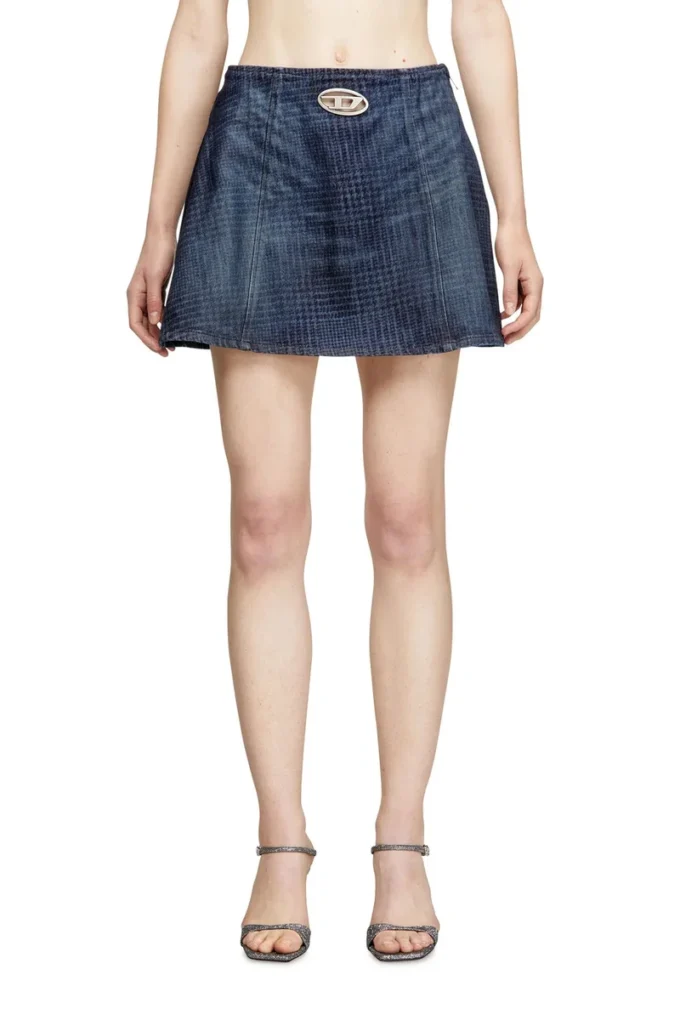 de-sweny-s1 Prens of Wales denim mini etek