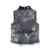 de-tapi-fsh1 Houndstooth batik denim kolsuz üst
