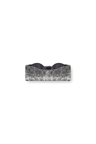 de-toppys-fsh Prens of Wales jakarlı denim bralet