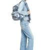 Diesel day pak’r Trompe l’oeil denim sırt çantası
