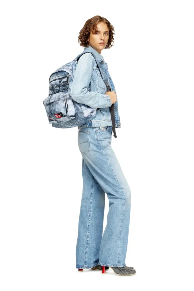 Diesel day pak’r Trompe l’oeil denim sırt çantası