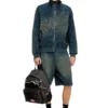 Diesel day pak’r Yırtık kot ve CORDURA® kumaştan üretilmiş sırt çantası