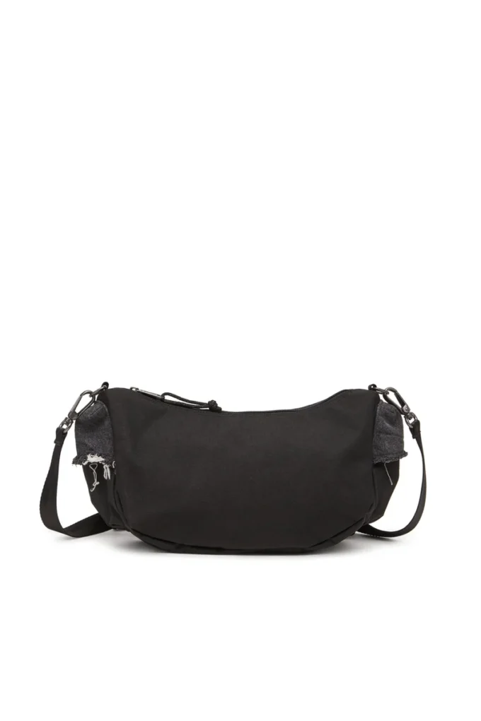 Diesel omuz çantası Yıpranmış denim ve CORDURA® omuz çantası