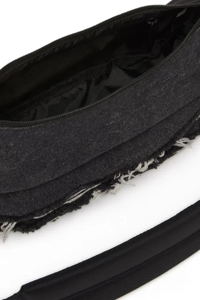 Diesel omuz çantası Yıpranmış denim ve CORDURA® omuz çantası