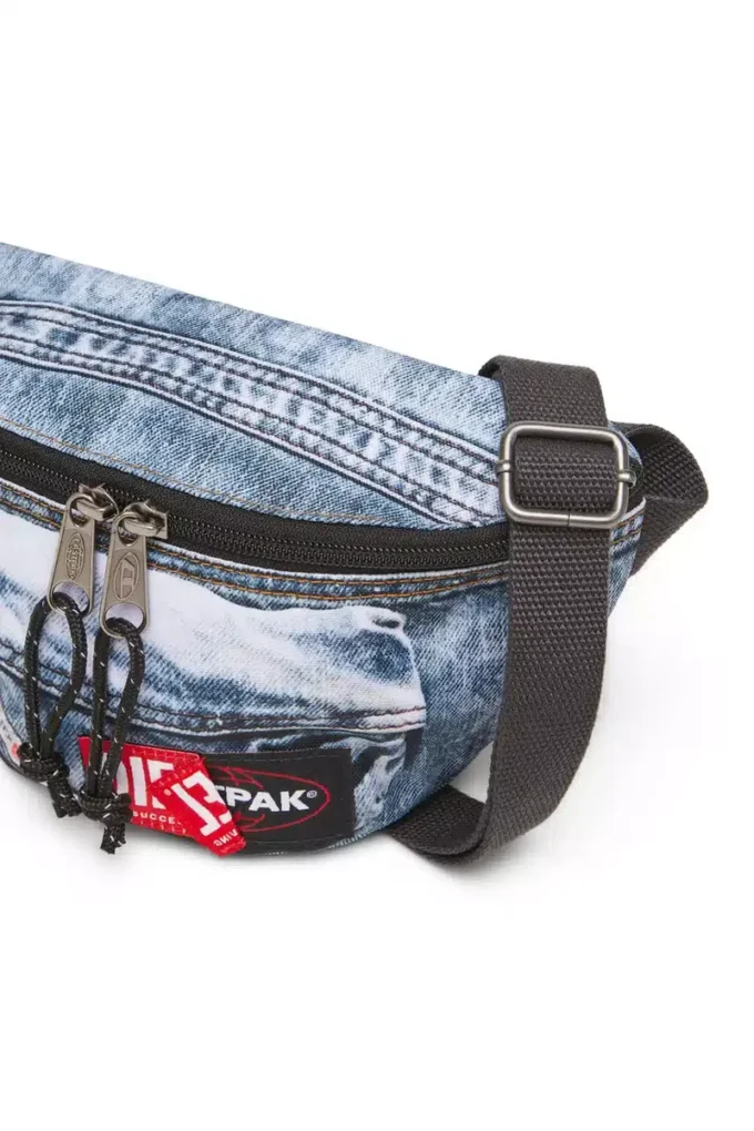 Diesel springer Trompe l’oeil denim bel çantası