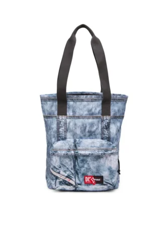 Diesel tote Trompe l’oeil denim tote çanta