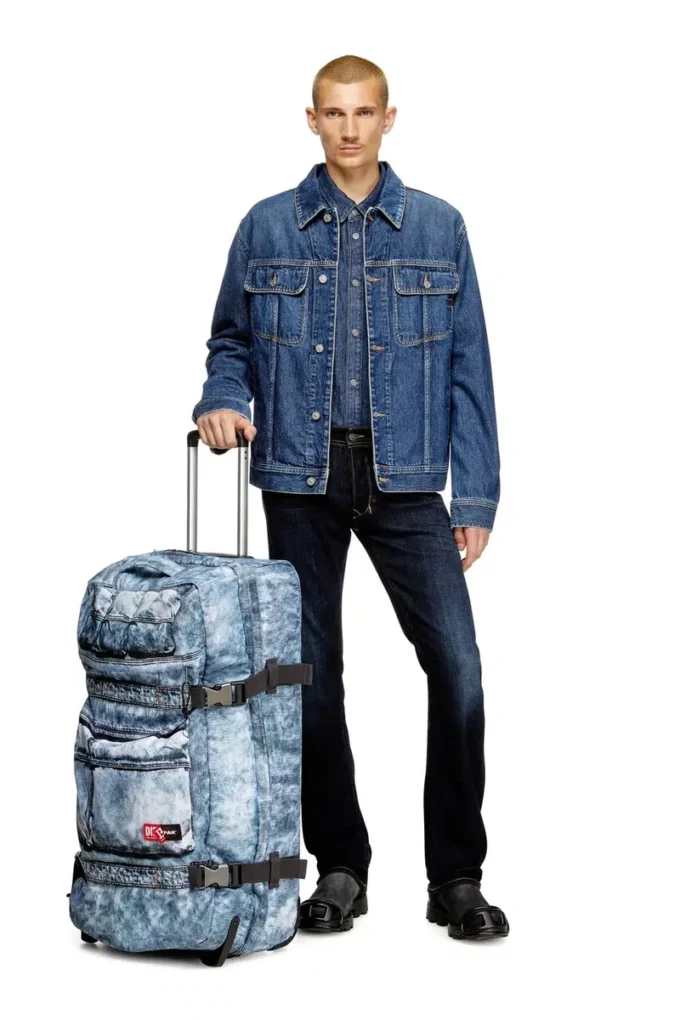 Diesel transit’r l Trompe l’oeil denim seyahat çantası