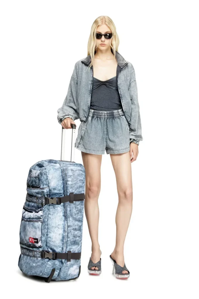 Diesel transit’r l Trompe l’oeil denim seyahat çantası