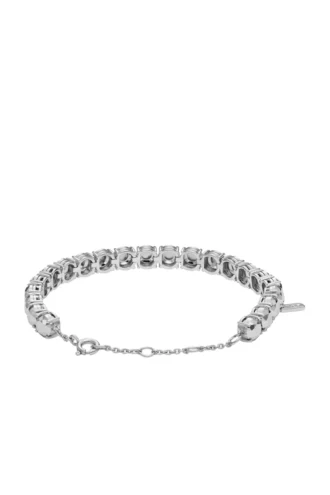 dl1354040 gümüş mücevher Gümüş Elmas Kesim Bileklik