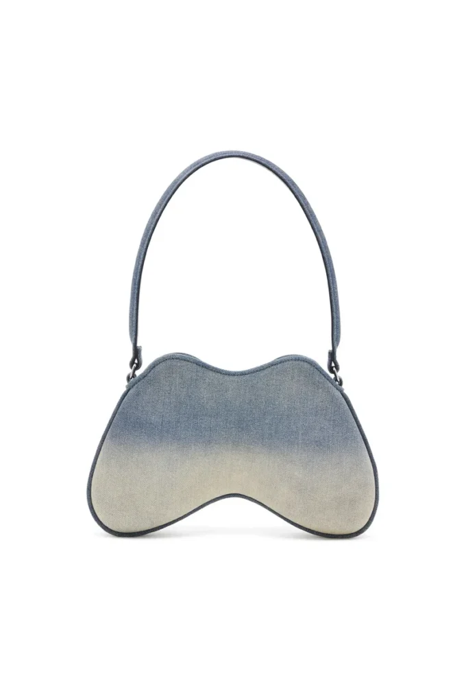 double-d shoulder Solarized denim çift D omuz çantası