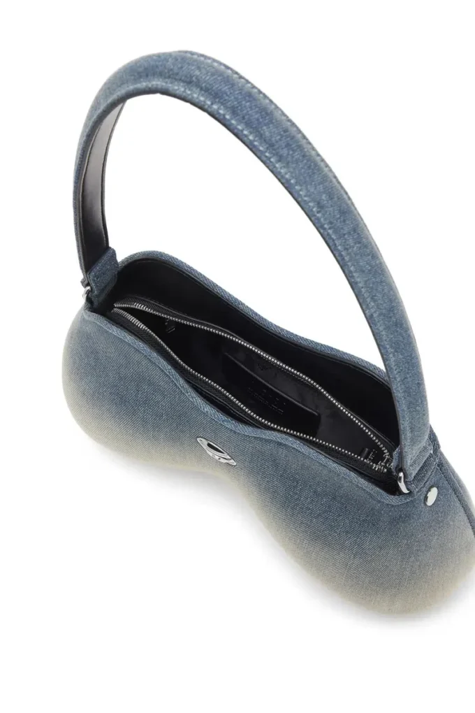 double-d shoulder Solarized denim çift D omuz çantası