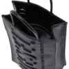 dsl 3d shopper m x Kabartmalı logolu Dsl 3D M-PU tote çanta
