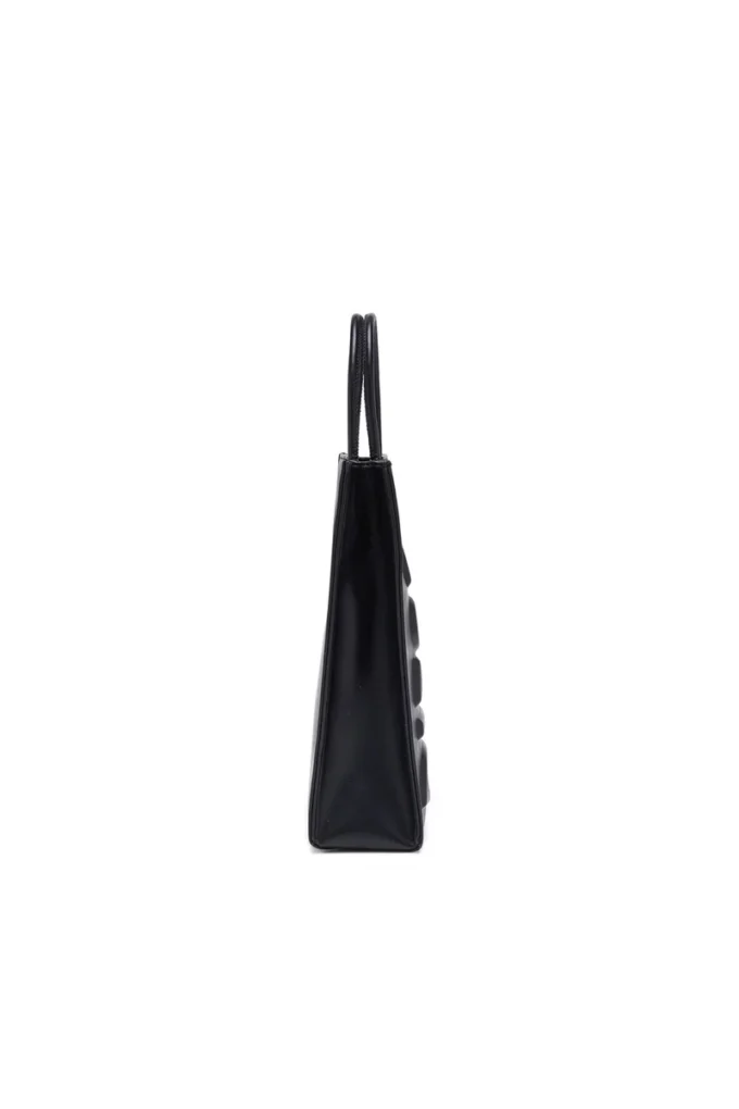 dsl 3d shopper m x Kabartmalı logolu Dsl 3D M-PU tote çanta