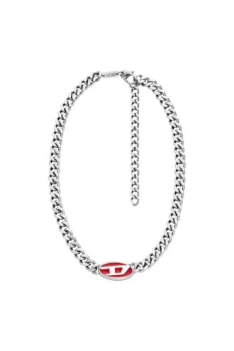 dx1446 Kırmızı emaye zincir kolye