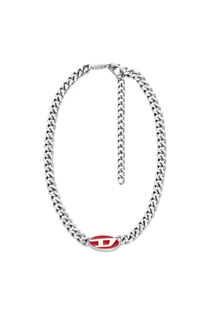 dx1446 Kırmızı emaye zincir kolye