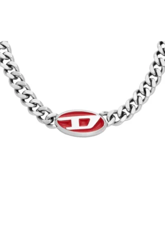 dx1446 Kırmızı emaye zincir kolye