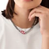 dx1446 Kırmızı emaye zincir kolye