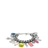 dx1524 jewel Siyah paslanmaz çelik charm zincir bileklik