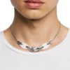 dx1616040 Paslanmaz Çelik ve Silikon Metamorf Zincir Kolye