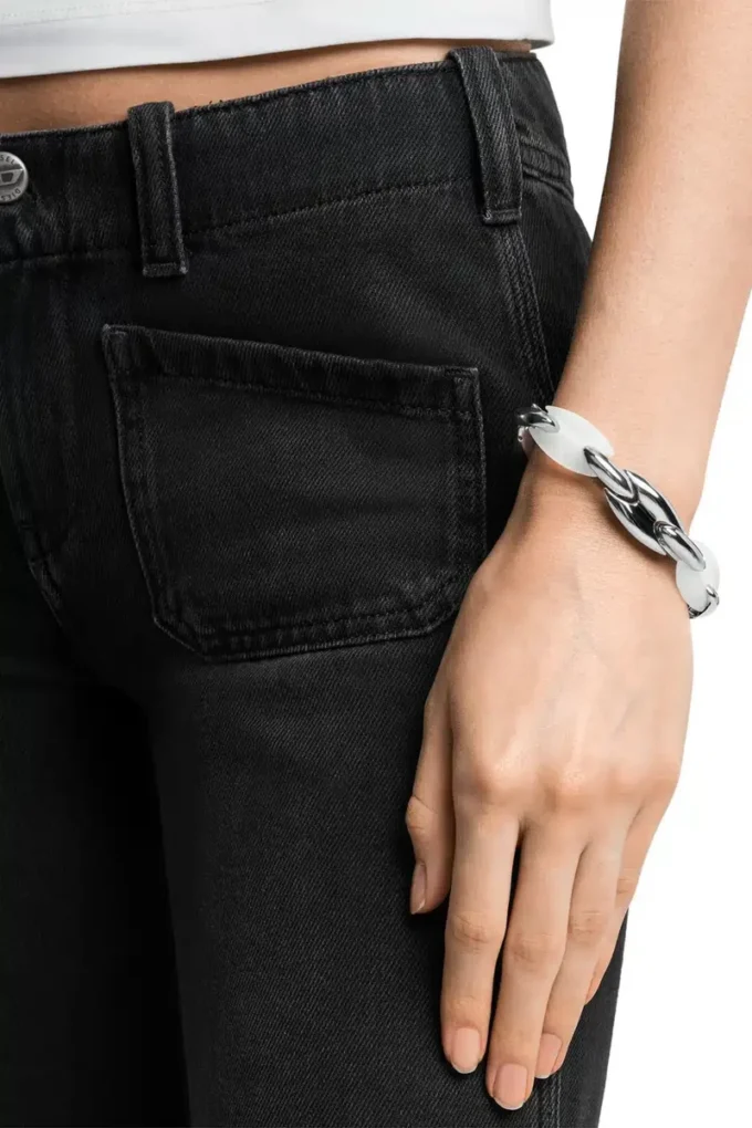 dx1617040 Paslanmaz Çelik ve Silikon Metamorph Zincir Bileklik