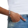 dx1627040 takı Paslanmaz çelik ışıltılı zincir bileklik