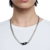 dx1636931 takı İki tonlu paslanmaz çelik zincir kolye