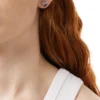 dx1640040 takı Paslanmaz çelik sivri uçlu küpe