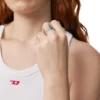 dx1659040 takı Gümüş rengi pirinç bant yüzük