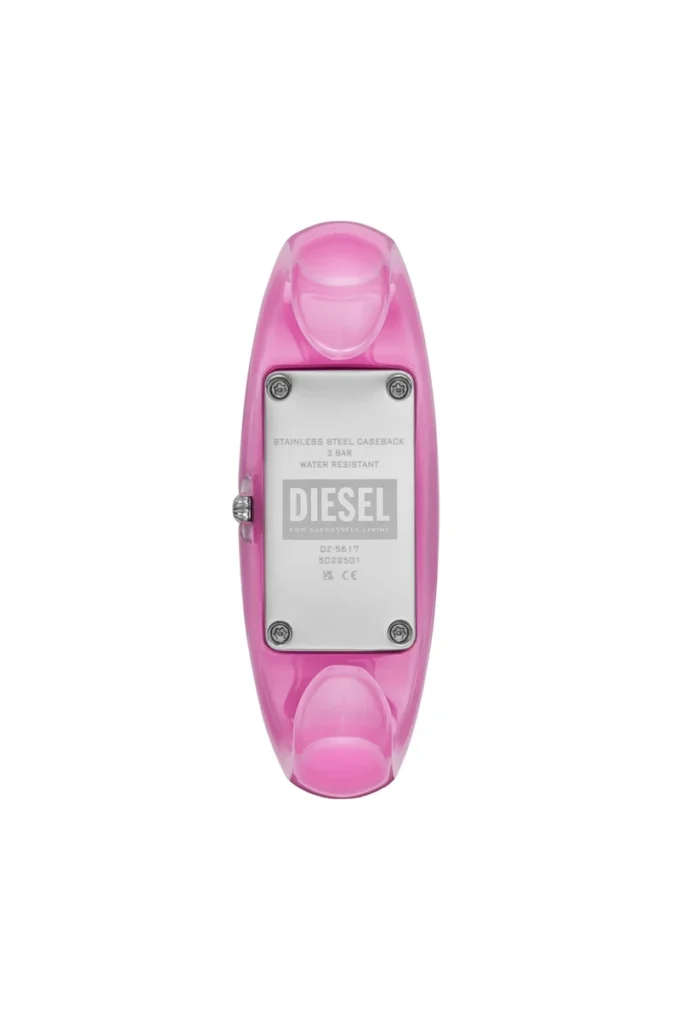 dz5617 saat Diesel Wonder-D İki İbreli Pembe Naylon Reçine Saat