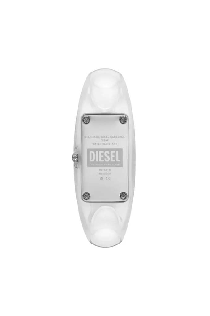 dz5618 saat Diesel Wonder-D İki İbreli Beyaz Naylon Reçine Saat