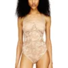 ezzy-utlt Dantel tasarımlı naylon bodysuit