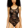ezzy-utlt Dantel tasarımlı naylon bodysuit