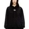 f-buxt-hood-od Metal efektli Oval D logolu kapüşonlu sweatshirt
