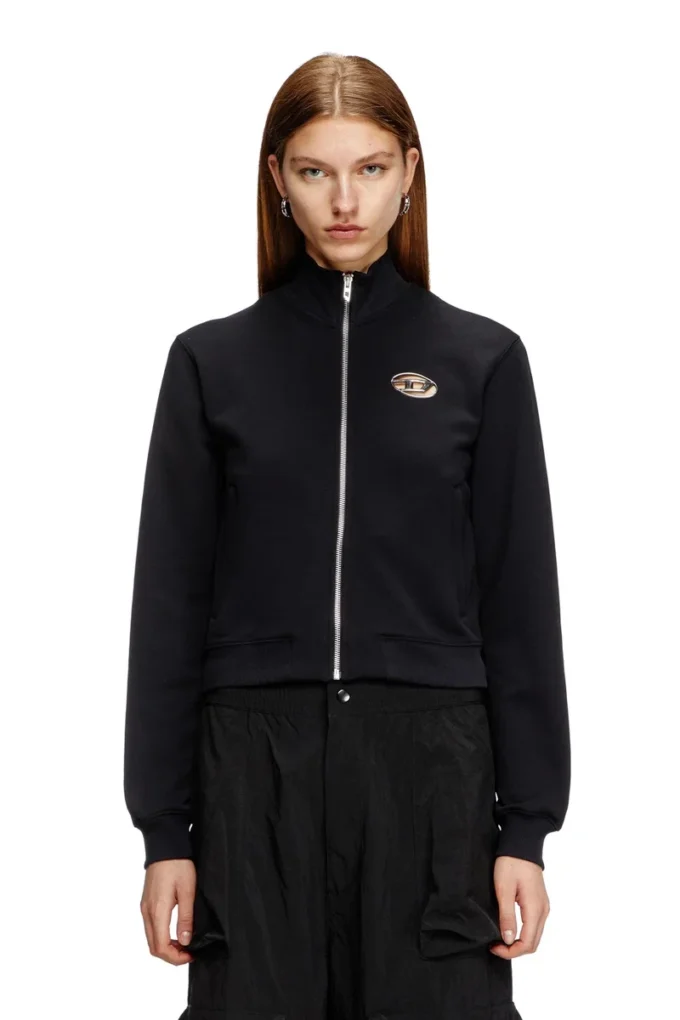 f-flacin Kesik logolu fermuarlı sweatshirt