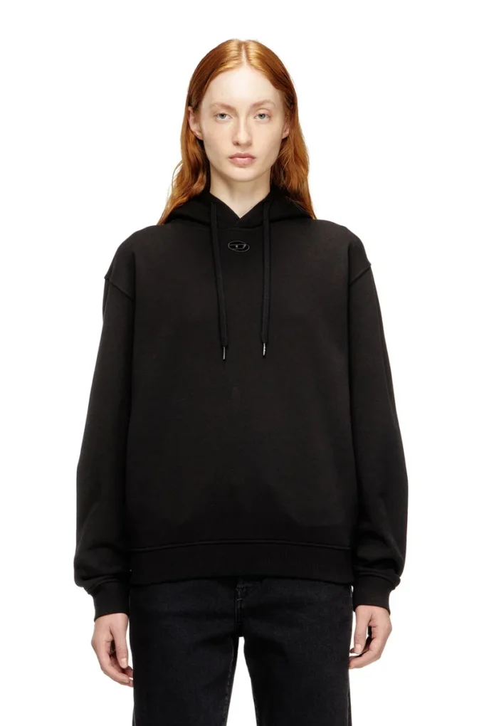 f-normy-hood-od Oval D logolu pamuklu kapüşonlu sweatshirt