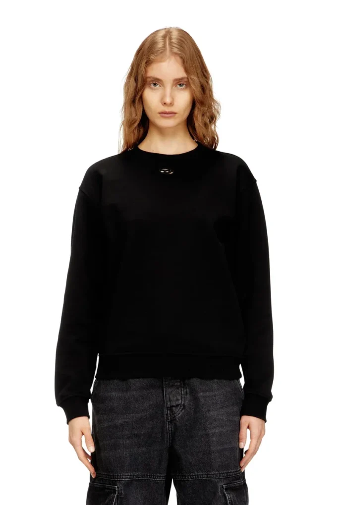 f-normy-od Oval D nakışlı pamuklu sweatshirt