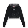 f-slimmy-hood-p5 Metal logolu soluk renkli kesimli kapüşonlu sweatshirt