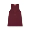 fr-t-ipsya Oval D detaylı bordo tank top