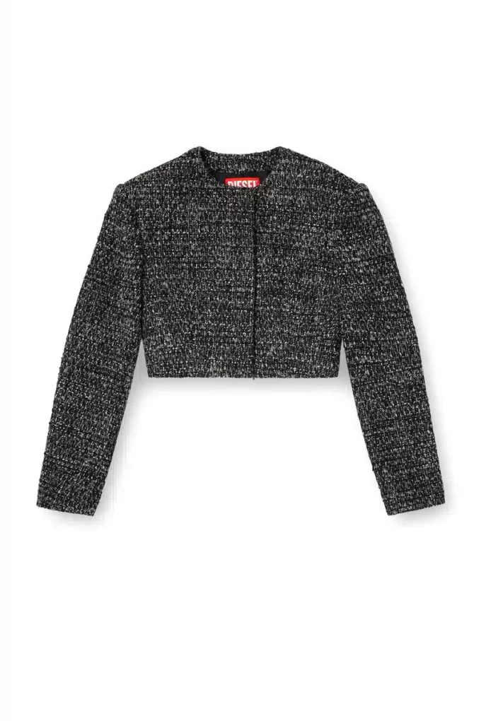 g-crop-g Buklet kumaştan kısa ceket